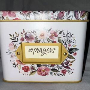 Christian Prayer Cards in Decorative Tin - New